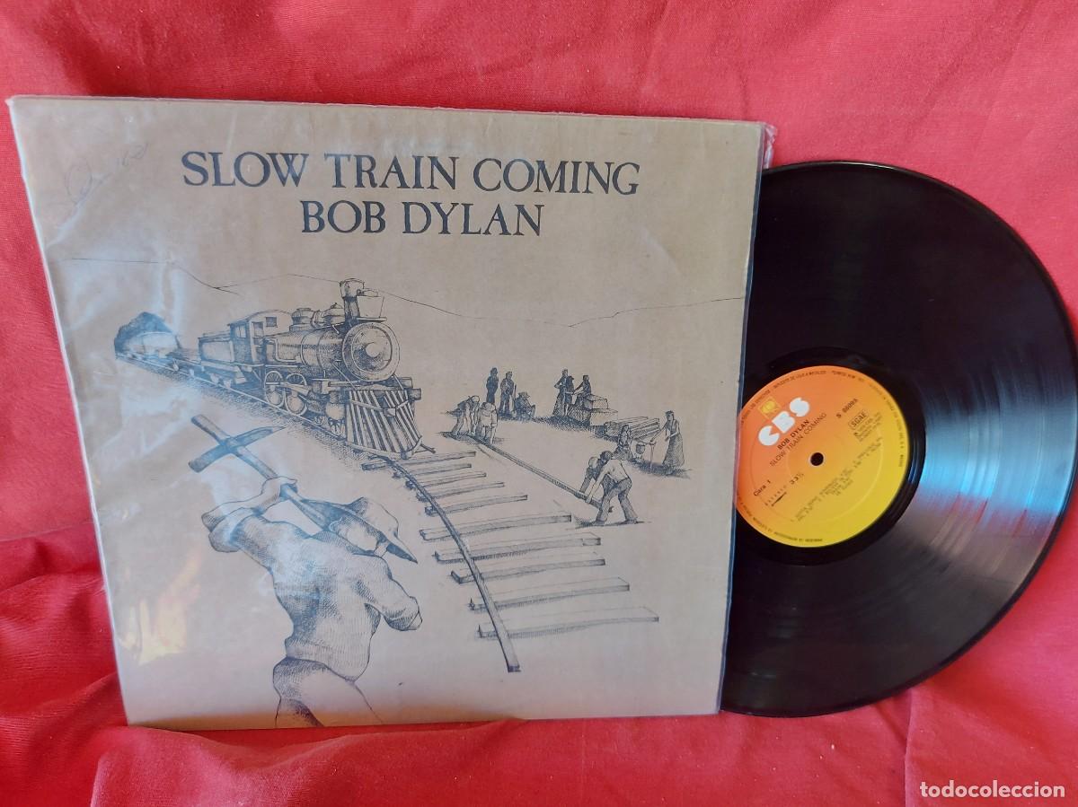 Discos de vinilo: LP BOB DYLAN SLOW TRAIN COMING 1979 ) PEDIDOS MINIMOS 10 &euro; ) CAJA N.&ordm; 2 - LP