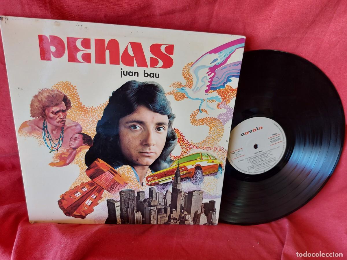 Discos de vinilo: LP JUAN BAU, PENAS 1975 ( PEDIDOS MINIMOS 10 &euro; ) CAJA N.&ordm; 2 - LP