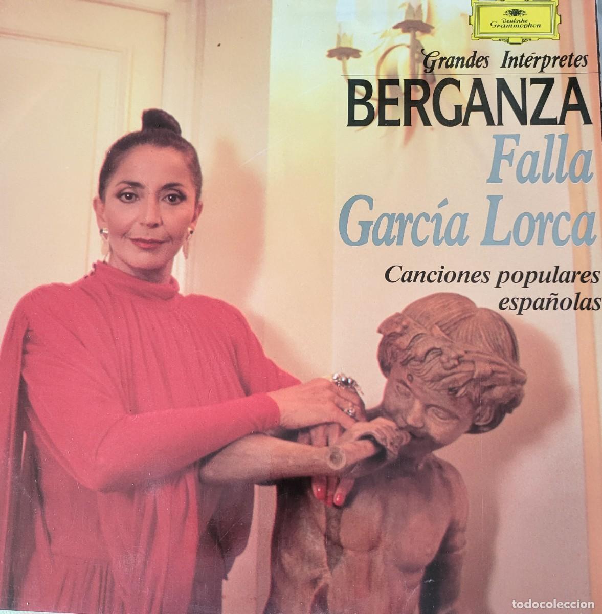 Discos de vinilo: Teresa Berganza canta a G&ordf; Lorca y Falla Lp sello Deutsche Grammophon editado en Espa&ntilde;a a&ntilde;o 1991...