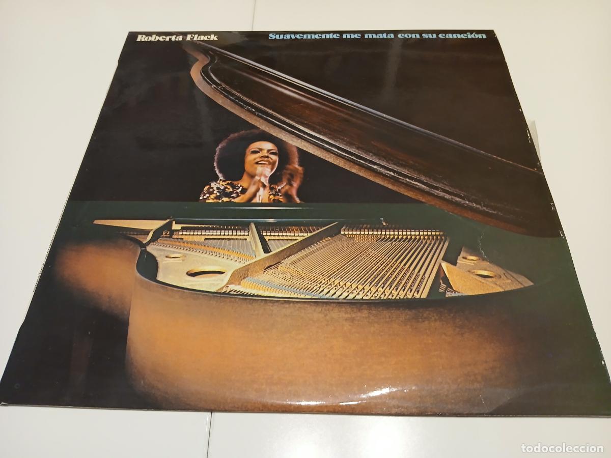Disques de vinyle: Roberta Flack -Suavemente me mata con su canci&oacute;n- LP disco vinilo