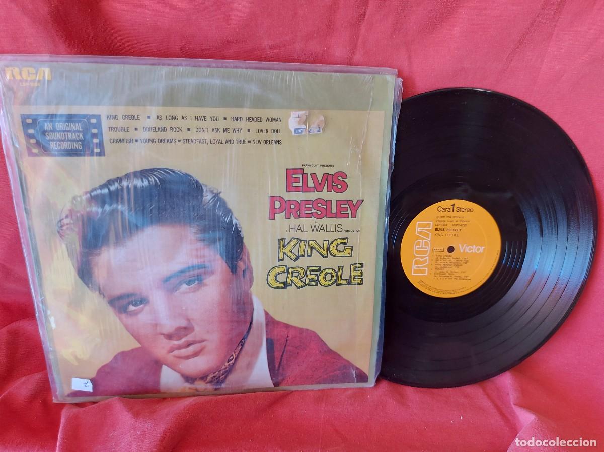 Discos de vinilo: LP ELVIS PRESLEY KING CREOIE 1976 ESPA&Ntilde;A ( PEDIDOS MINIMOS 10 &euro; ) CAJA N.&ordm; 2 - LP