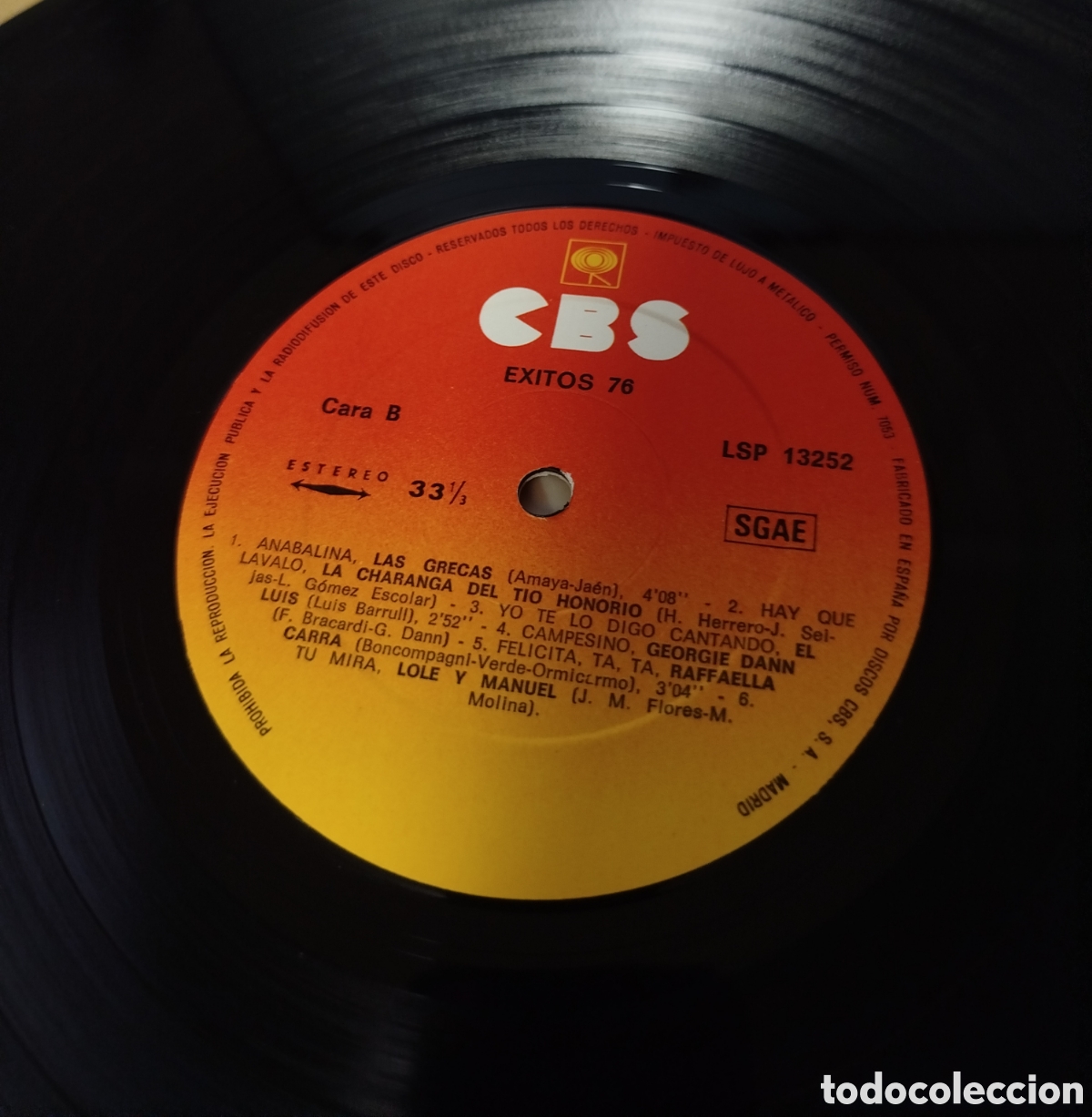 Discos de vinilo: Exitos 76. VV.AA. Cbs - Foto 3