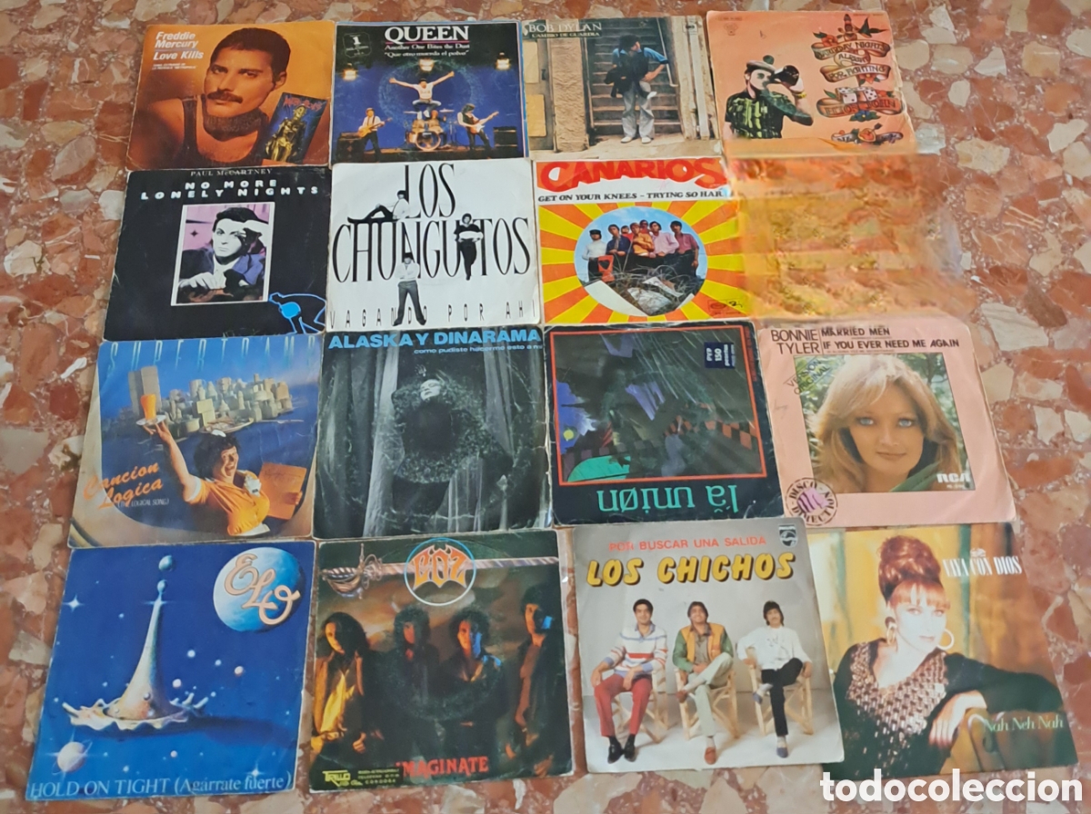 Discos de vinilo: 14 singles de rock y pop