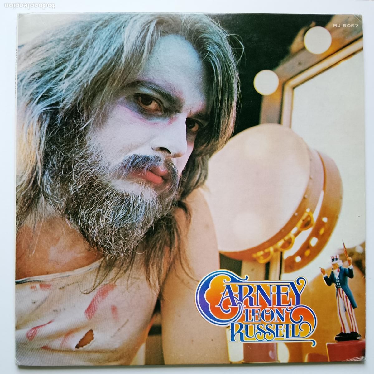 Discos de vinilo: Leon Russell-Carney (LP Shelter 1972) George Harrison, Asylum Choir, Bob Dylan, Joe Cocker, R Stones