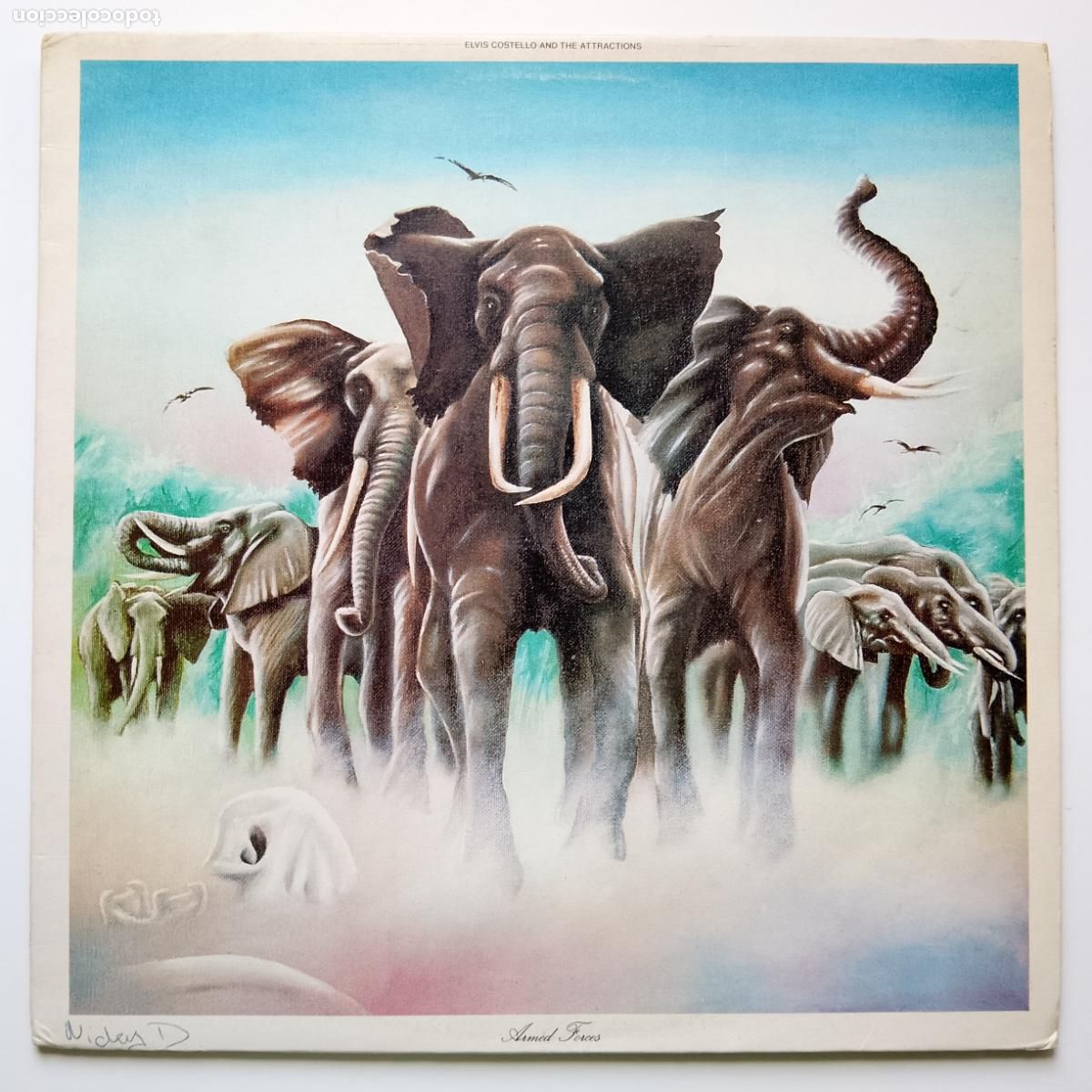 Discos de vinilo: Elvis Costello And The Attractions-Armed Forces (LP Radar 1979) 'Oliver's Army'. produce Nick Lowe