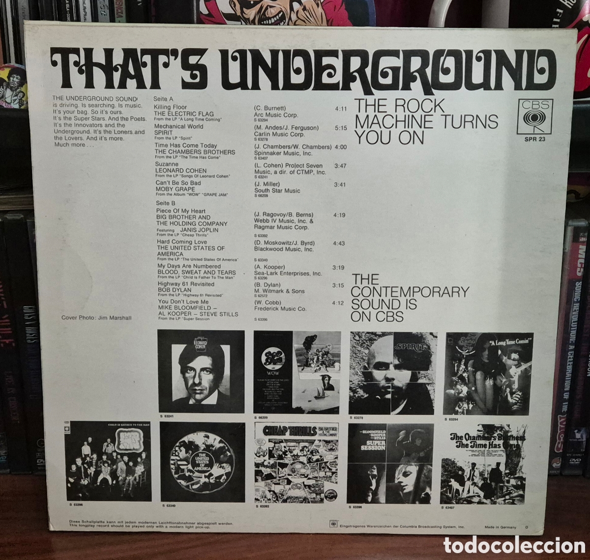 Discos de vinilo: LP Thats Underground 1968 Janis Joplin, Dylan etc - Foto 2