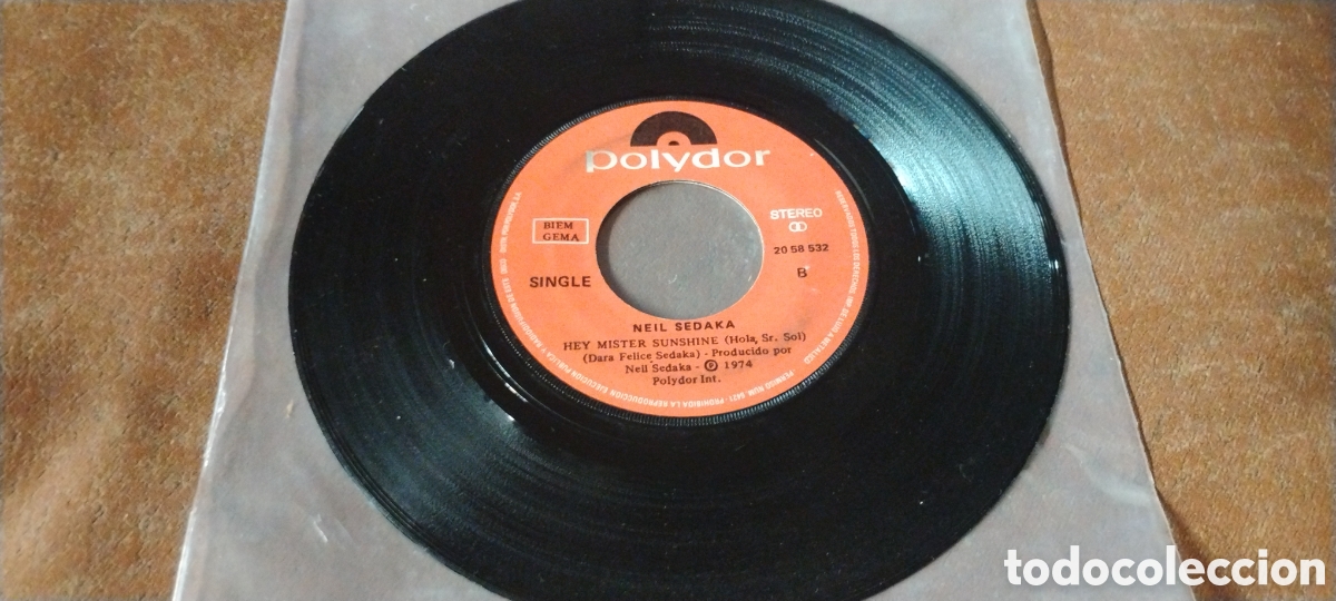 Discos de vinilo: NEIL SEDAKA-BAD BLOOD-SINGLE-POLYDOR/SPAIN-KSA - Foto 3