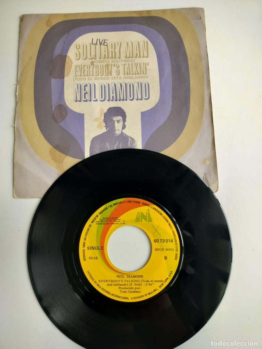 Discos de vinilo: Sencillo Neil Diamond - Solitary Man / Everybody's