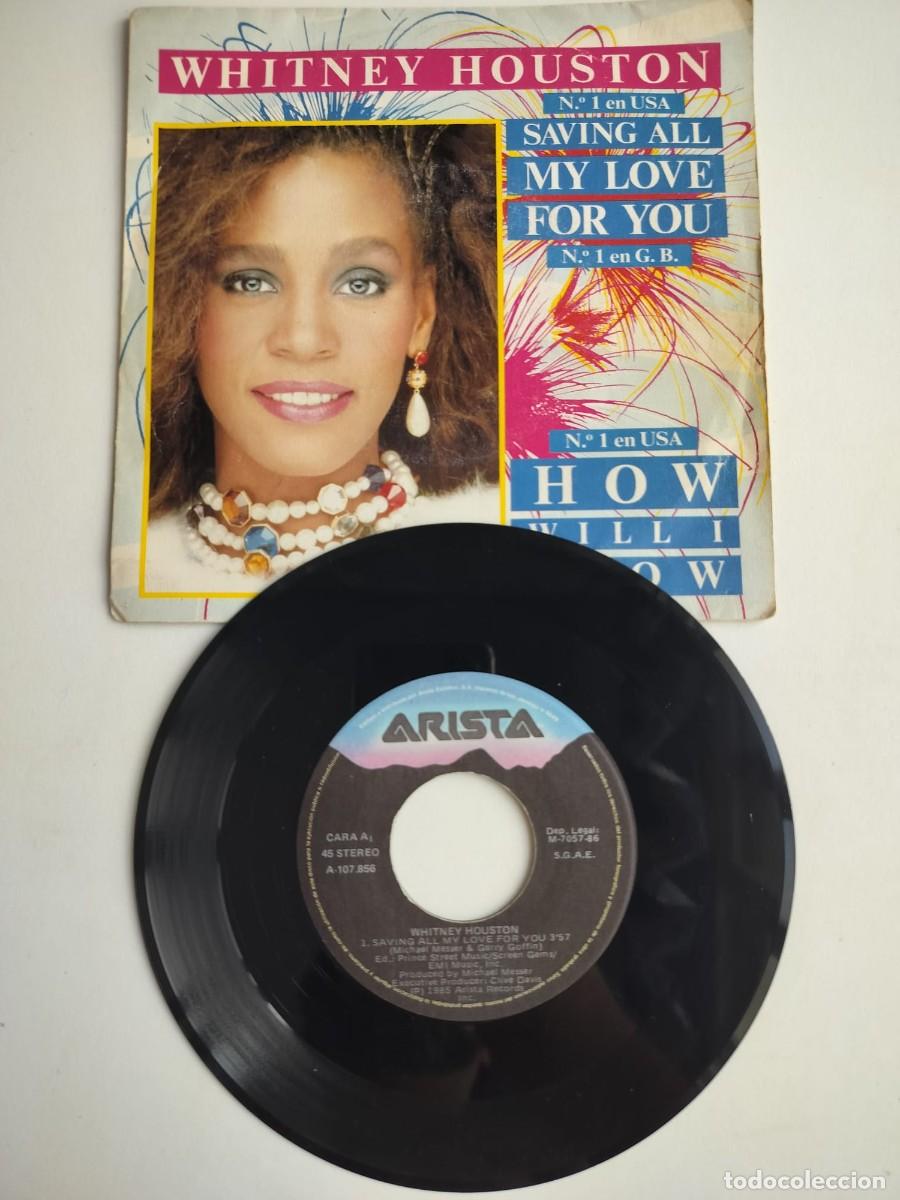 Discos de vinilo: Vinilo Sencillo Whitney Houston Saving All My Love