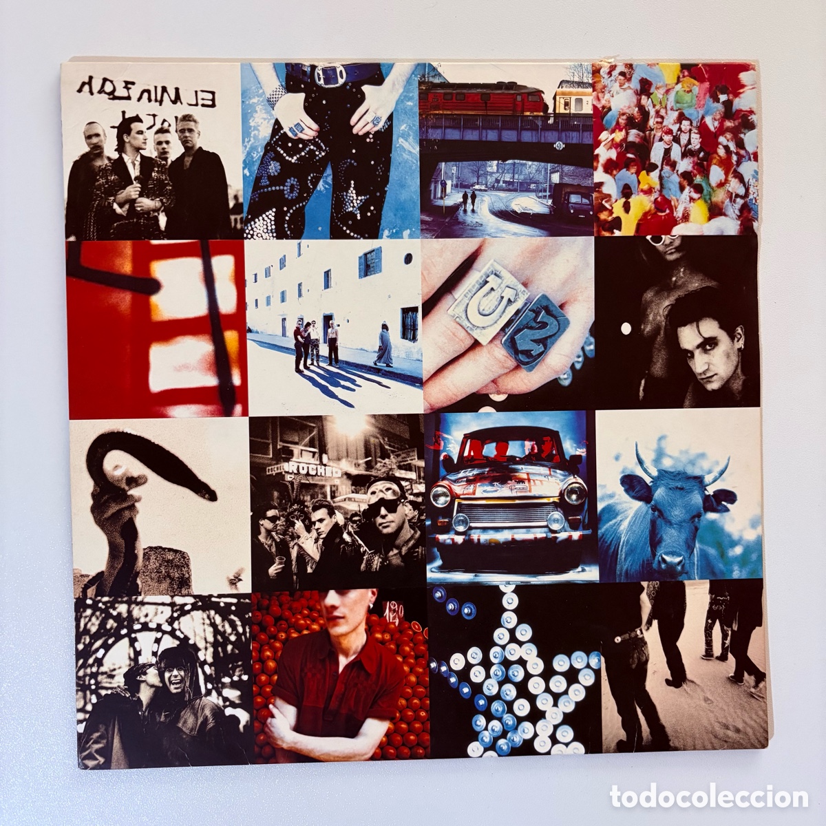 Discos de vinilo: lp U2 &lrm;&ndash; Achtung Baby edicion espa&ntilde;ola de 1991