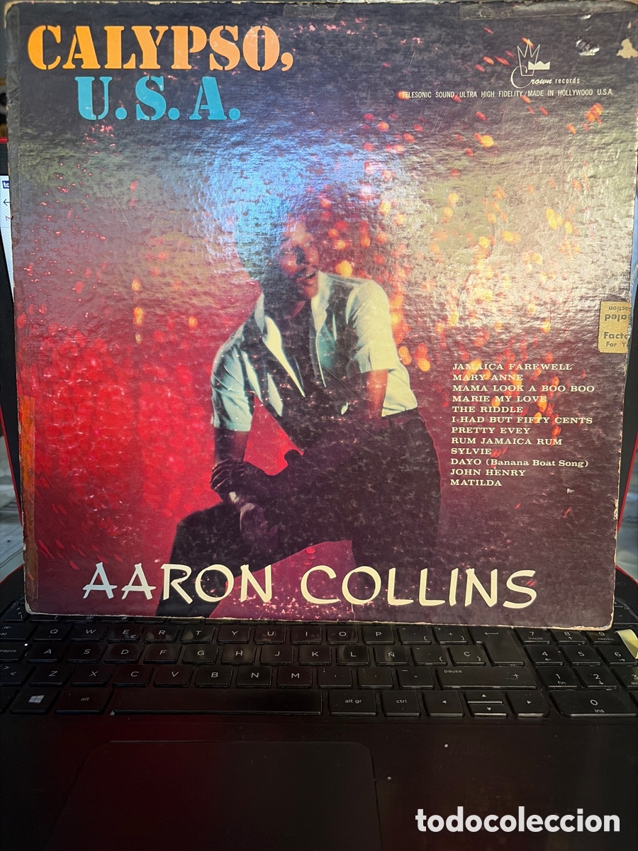 Discos de vinilo: AARON COLLINS - CALYPSO U.S.A . LP USA - Foto 1