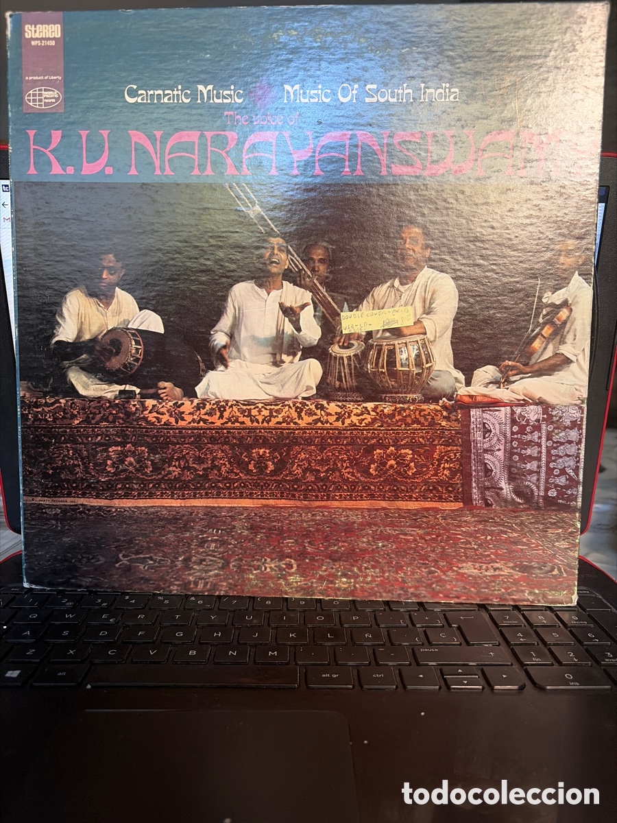 Vinyl-Schallplatten: K.U. NARAYANSWAMY - CARNATIC MUSIC, MUSIC OF SOUTH INDIA LP RARO USA