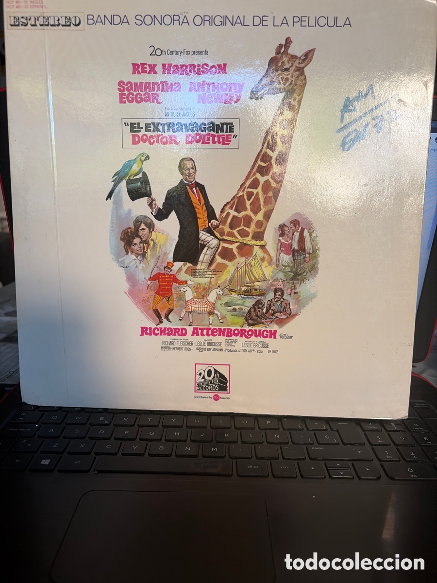 Dischi in vinile: BSO - EL EXTRAVAGANTE DOCTOR DOOLITE LP REX HARRISON , SAMANTHA EGGAR LP