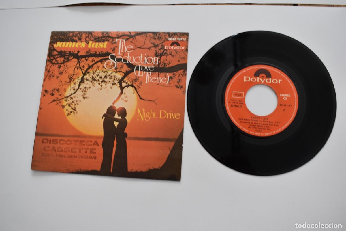 Disques de vinyle: THE SEDUCTION (LOVE THEME) NIGHT DRIVE. JAMES LAST. SINGLE SPAIN POLYDOR 1980