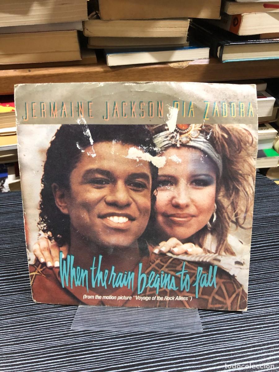 Discos de vinilo: When the rain begins to fall Jermaine Jackson & Pia Zadora