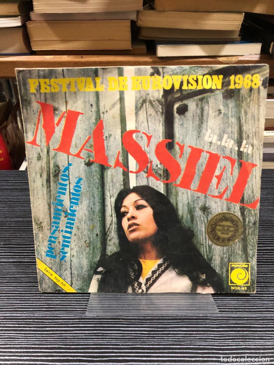 Discos de vinilo: La, la, la / Pensamientos, sentimientos Massiel (Festival de Eurovisi&oacute;n 1968)