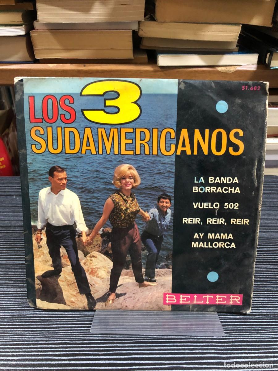 Discos de vinilo: La Banda Borracha / Vuelo 502 / Reir, Reir, Reir / Ay Mama Mallorca (EP) Los 3 Sudamericanos