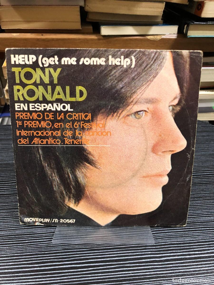 Discos de vinilo: Help (Get me some help) [En Espa&ntilde;ol] Tony Ronald - Foto 1