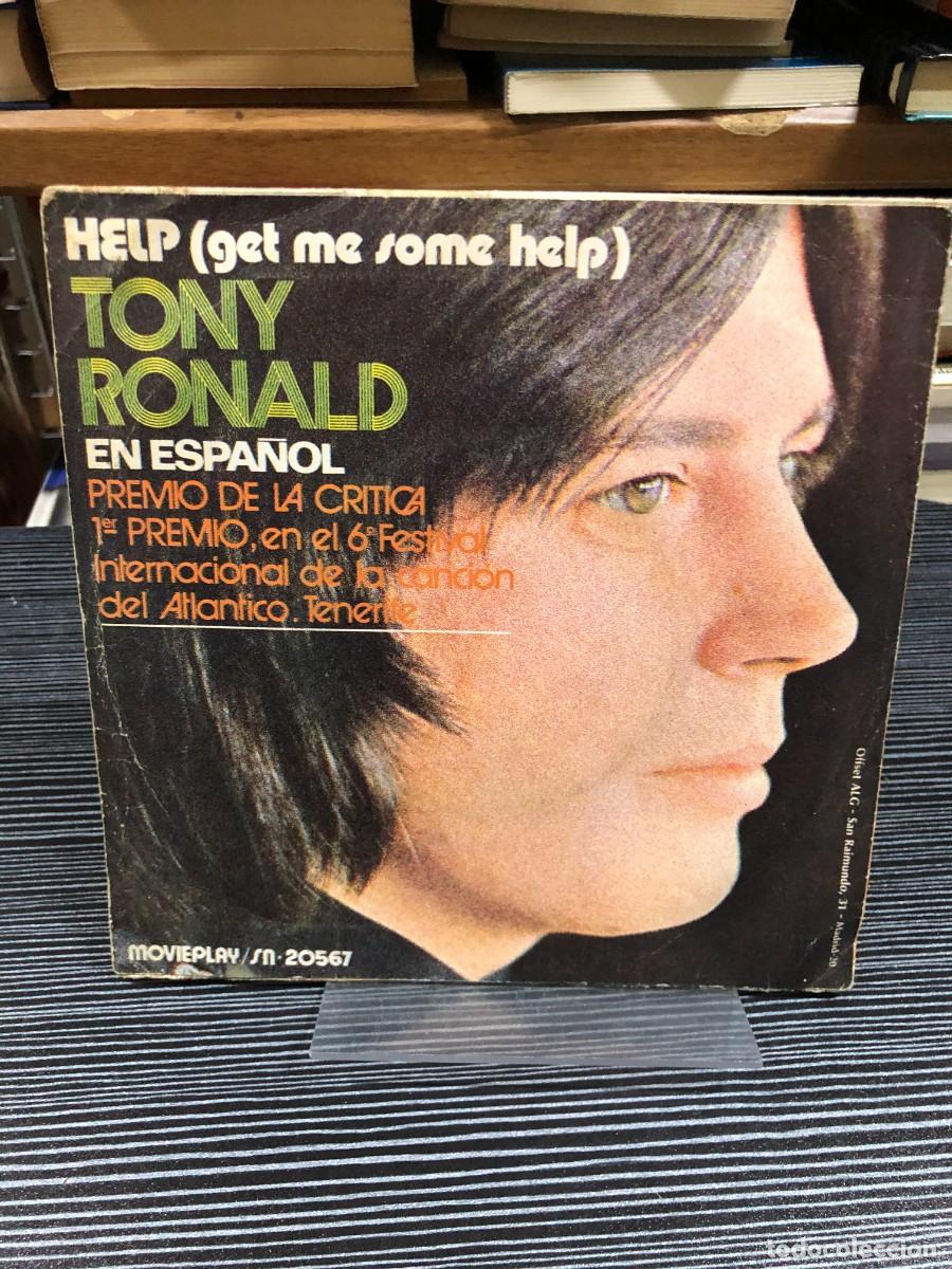 Discos de vinilo: Help (Get me some help) [En Espa&ntilde;ol] Tony Ronald - Foto 2