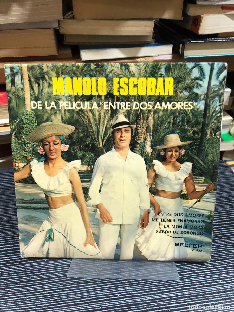 Discos de vinilo: B.S.O. Entre dos amores Manolo Escobar