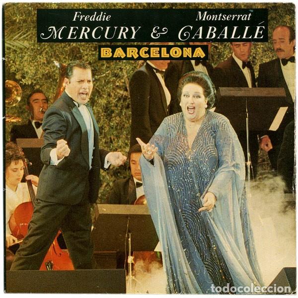 Discos de vinilo: FREDDIE MERCURY & MONTSERRAT CABALL&Eacute; &ndash; BARCELONA - MAXI-SINGLE CON PORTADA GATEFOLD 1987