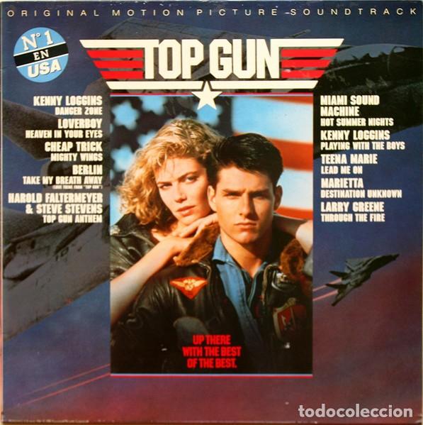 Discos de vinilo: TOP GUN -SOUNDTRACK LP 1986 EDICION ESPA&Ntilde;OLA CON ENCARTE - TOM CRUISE