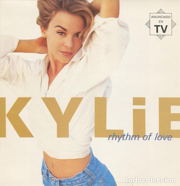 Discos de vinilo: KYLIE MINOGUE &ndash; RHYTHM OF LOVE LP 1990 EDICION ESPA&Ntilde;OLA CON ENCARTE