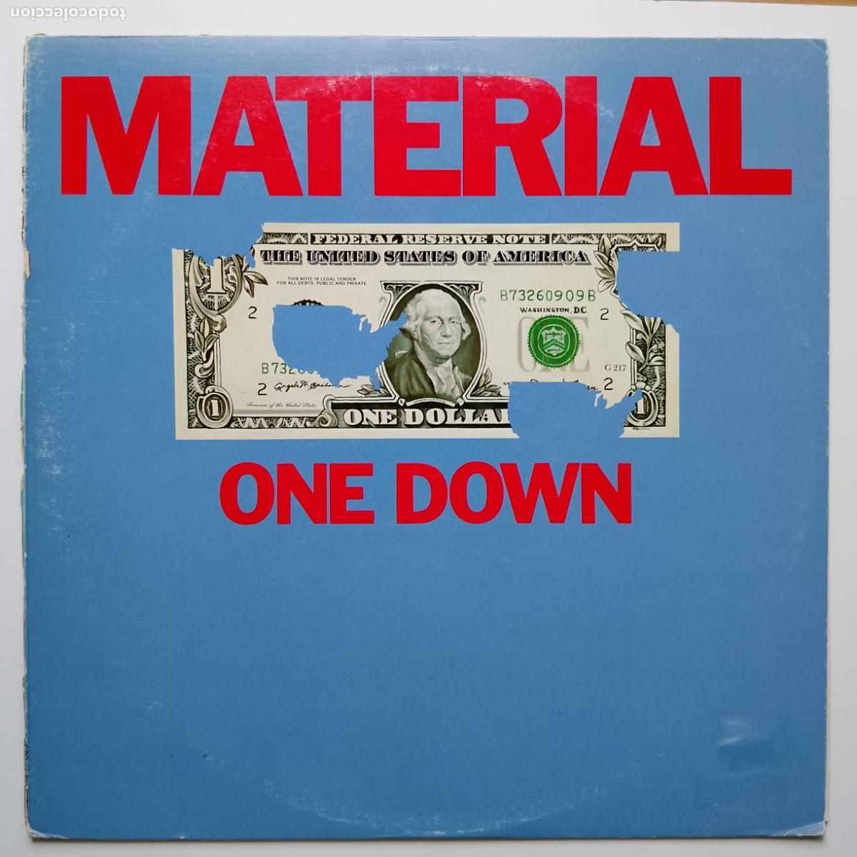 Discos de vinilo: Material-One Down (LP CBS/Sony 1983) Bill Laswell, Fred Frith, Nona Hendryx, Nile Rodgers, Brian Eno