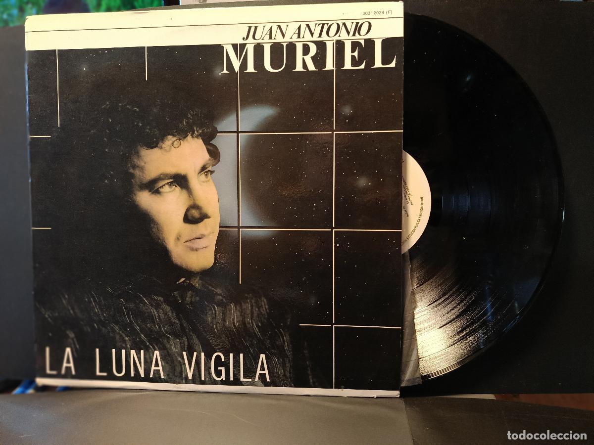 Discos de vinilo: JUAN ANTONIO MURIEL La luna vigila LP 1987 Zafiro PRODUCE MANGLIS PEPETO