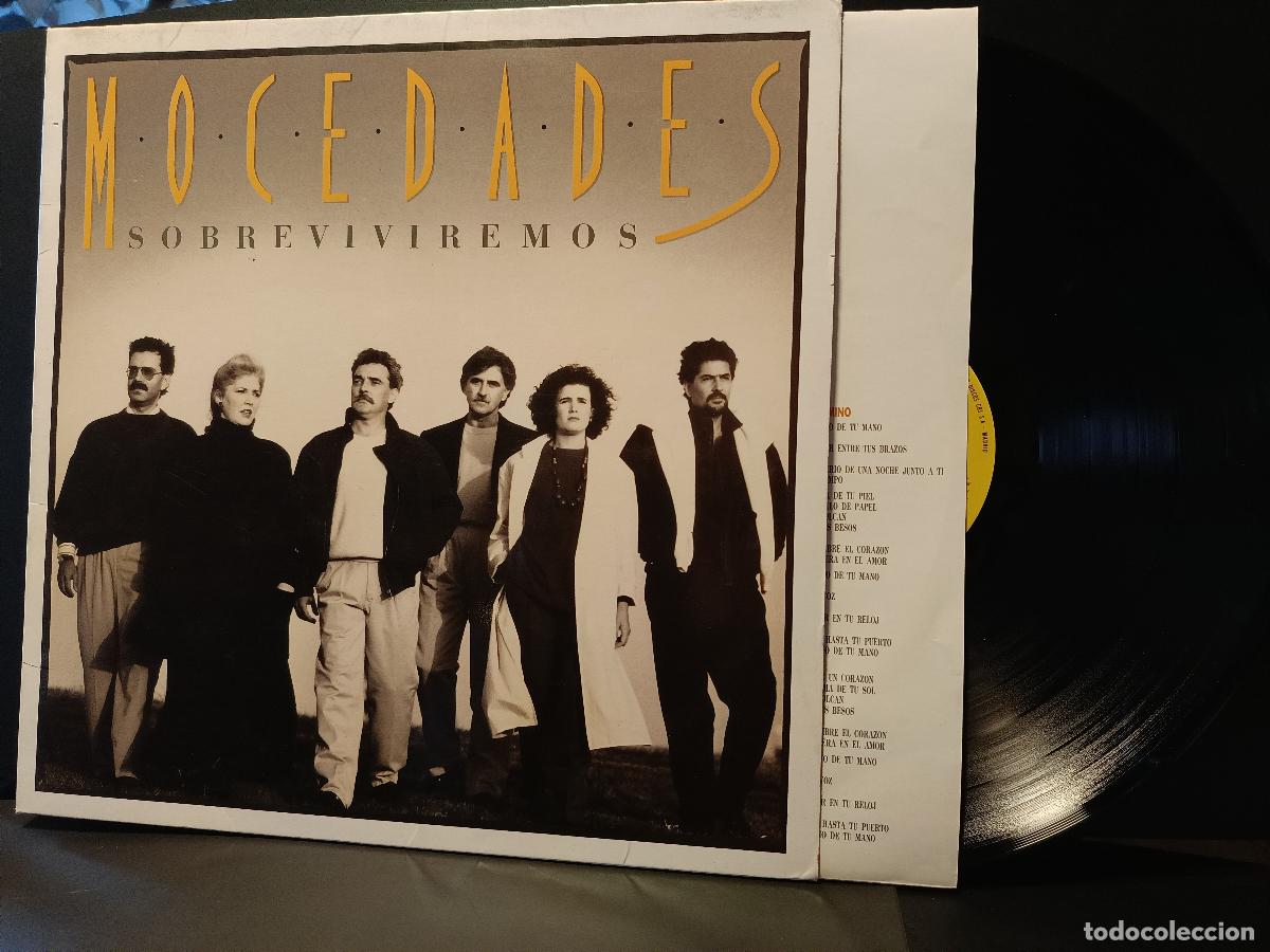 Discos de vinilo: Mocedades - Sobreviviremos CBS PROMO 1987 CON LETRAS PEPETO