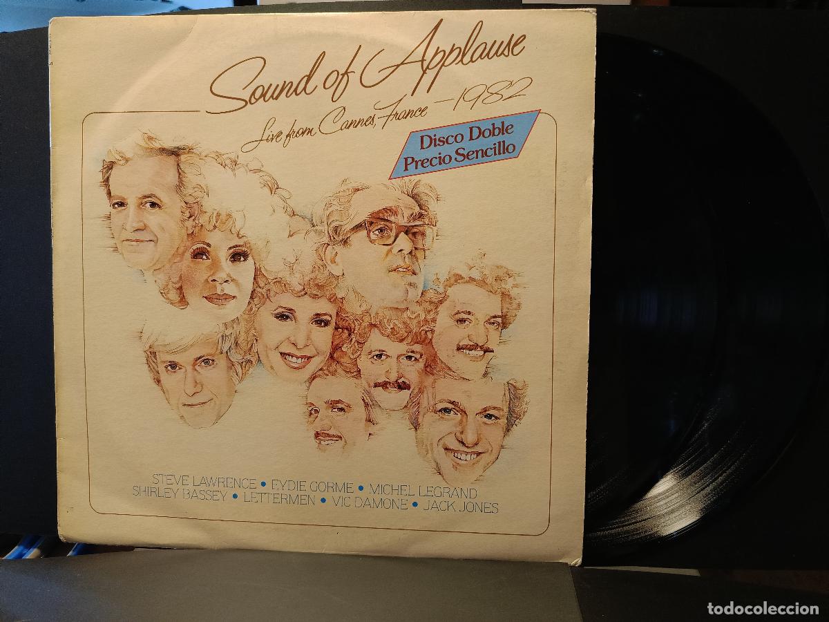 Discos de vinilo: SOUND OF APPLAUSE-STEVE LAWRENCE EYDIE GORME MICHEL LEGRAND SHIRLEY BASSEY... LP 1983 DOBLE PEPETO