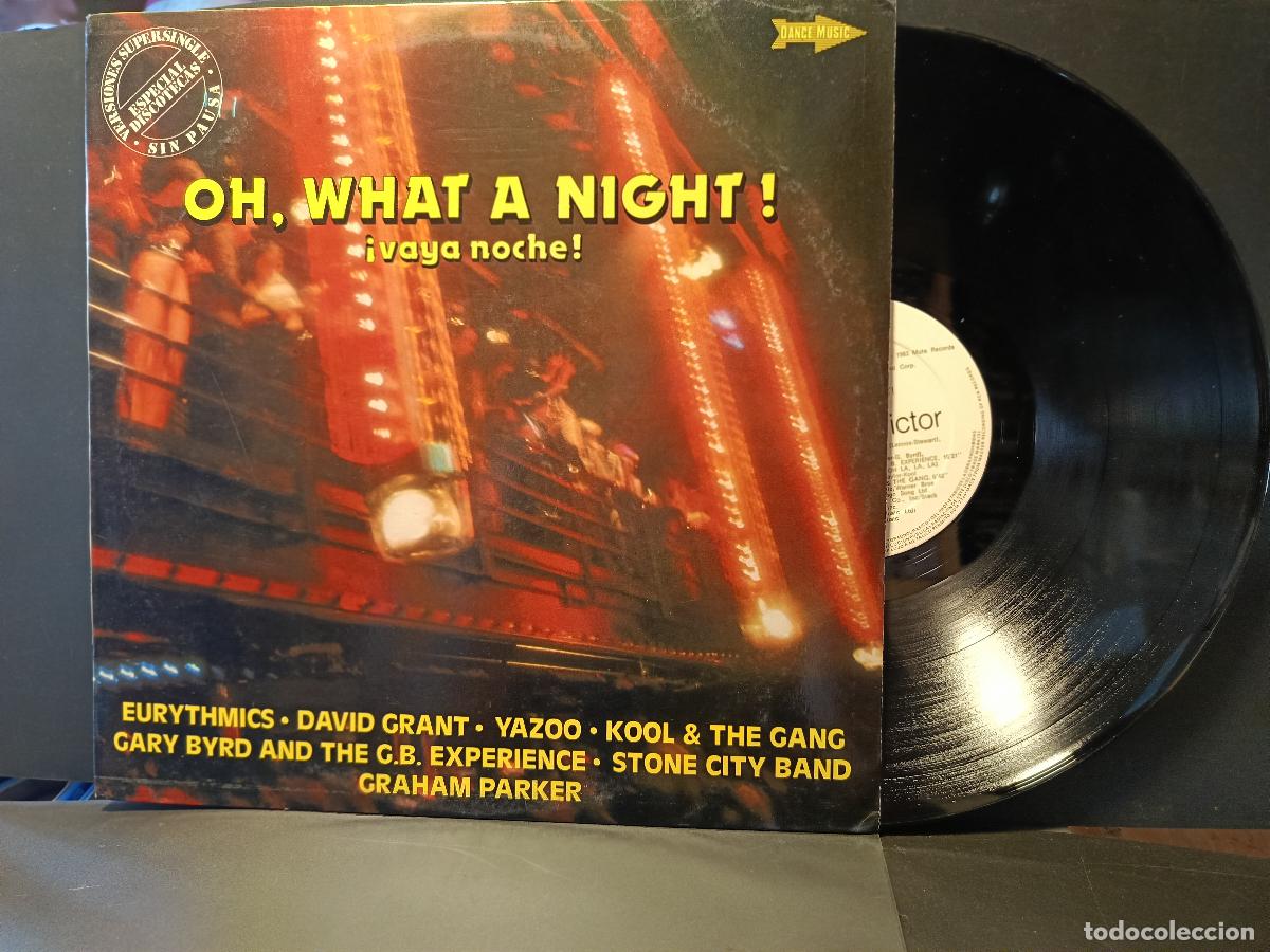 Discos de vinilo: ( OH WHAT A NIGHT - VAYA NOCHE ) 1983 RCA - LP PROMO ESPECIAL DISCOTECAS SIN PAUSA - DANCE MUSIC
