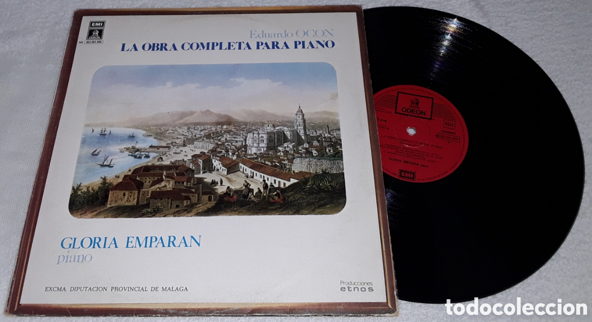 Discos de vinilo: LP- GLORIA EMPARAN - AUTOGRAFIADO - EDUARDO OCON / GLORIA EMPARAN - OBRA COMPLETA PARA PIANO