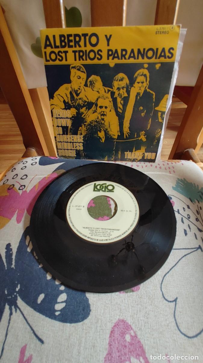 Discos de vinilo: ALBERTO Y LOST TRIOS PARANOIAS-SINGLE HEADS DOWN NO NONSENSE MINDLESS BOOGIE