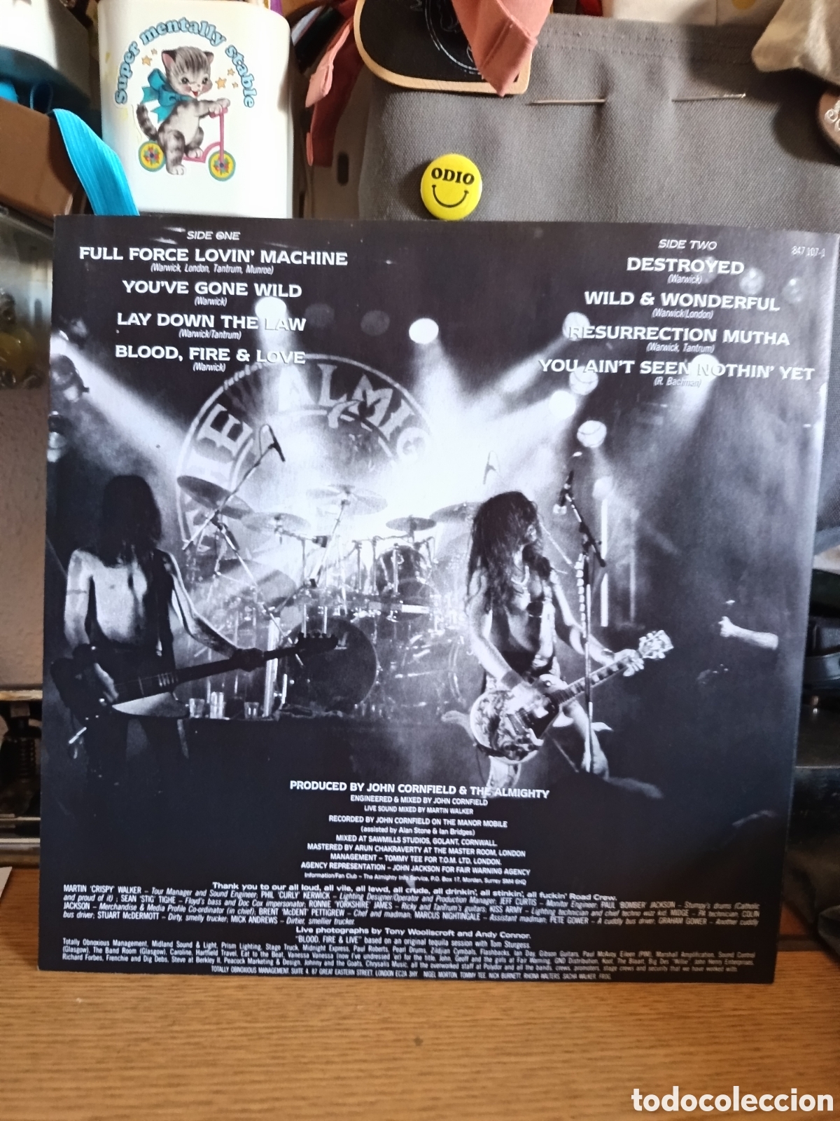 Discos de vinilo: The almigthy Blood, fire & live lp - Foto 4