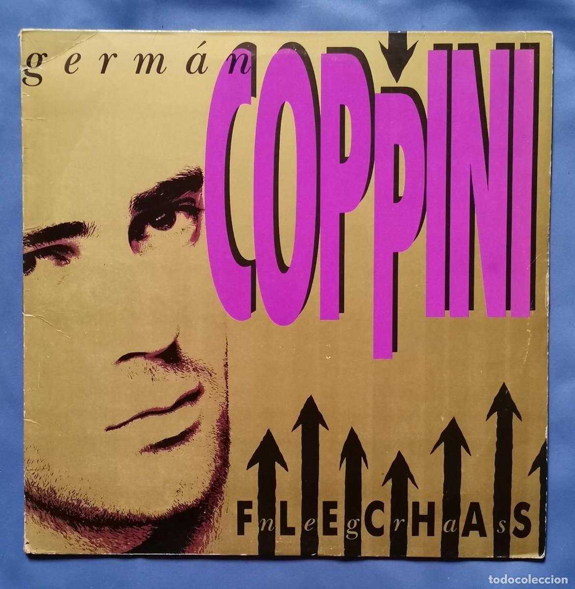 Discos de vinilo: Germ&aacute;n Coppini - Flechas Negras LP 1989 incl. encarte ex-Golpes Bajos SIniestro Total