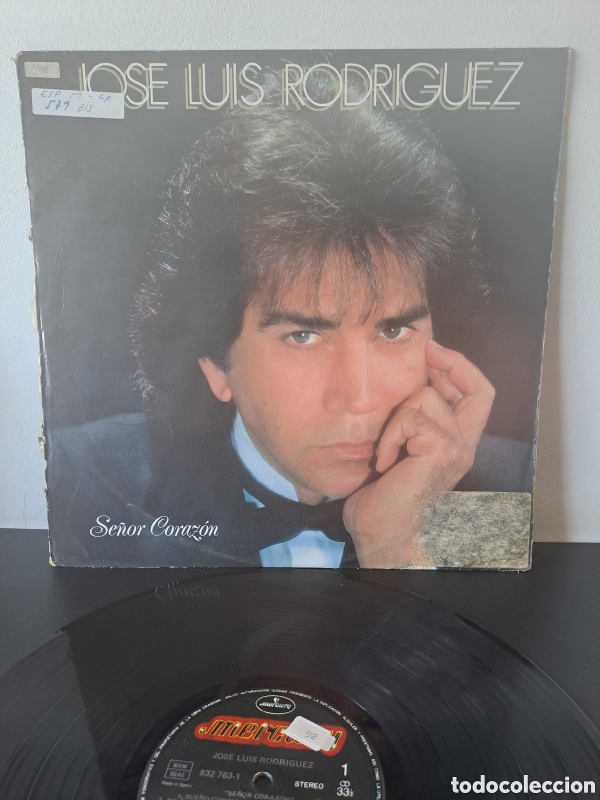 Discos de vinilo: Jos&eacute; Luis Rodr&iacute;guez Se&ntilde;or Coraz&oacute;n Mercury 1987 (832 763-1) Espa&ntilde;a LP, &Aacute;lbum (33\frac{1}{3} RPM) B.1