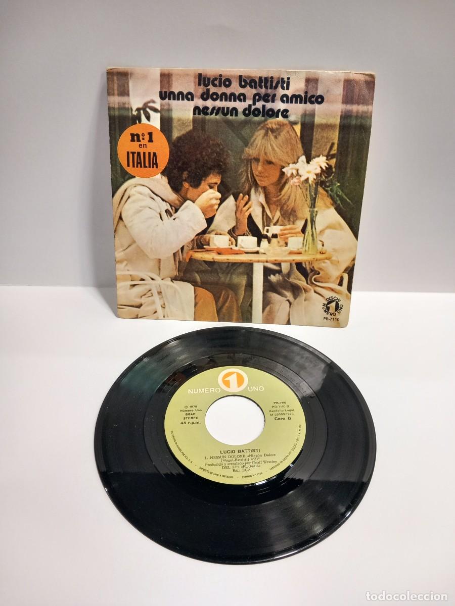 Discos de vinilo: LUCIO BATTISTI VINILO SINGLE / COMPRA MIN&Iacute;MA 5 &euro; - Foto 1