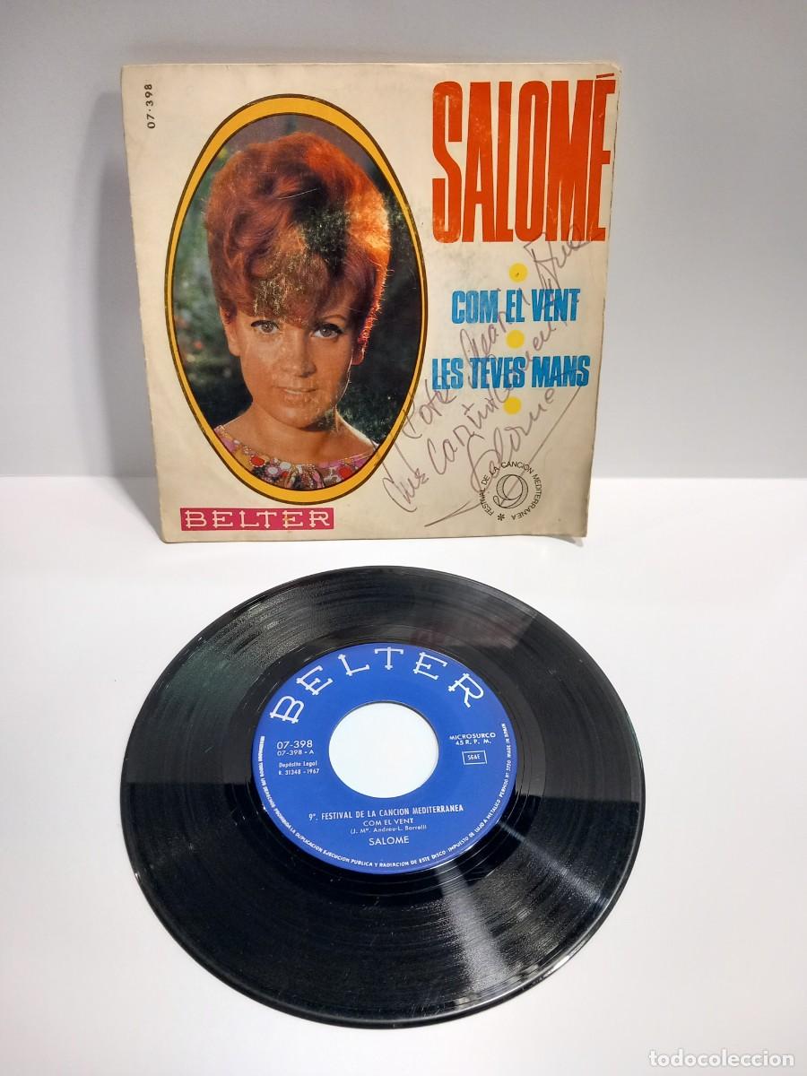 Discos de vinilo: SALOM&Eacute; CON AUTOGR&Aacute;FO ORIGINAL A ROTULADOR NO IMPRESO VINILO SINGLE / COMPRA MIN&Iacute;MA 5 &euro;