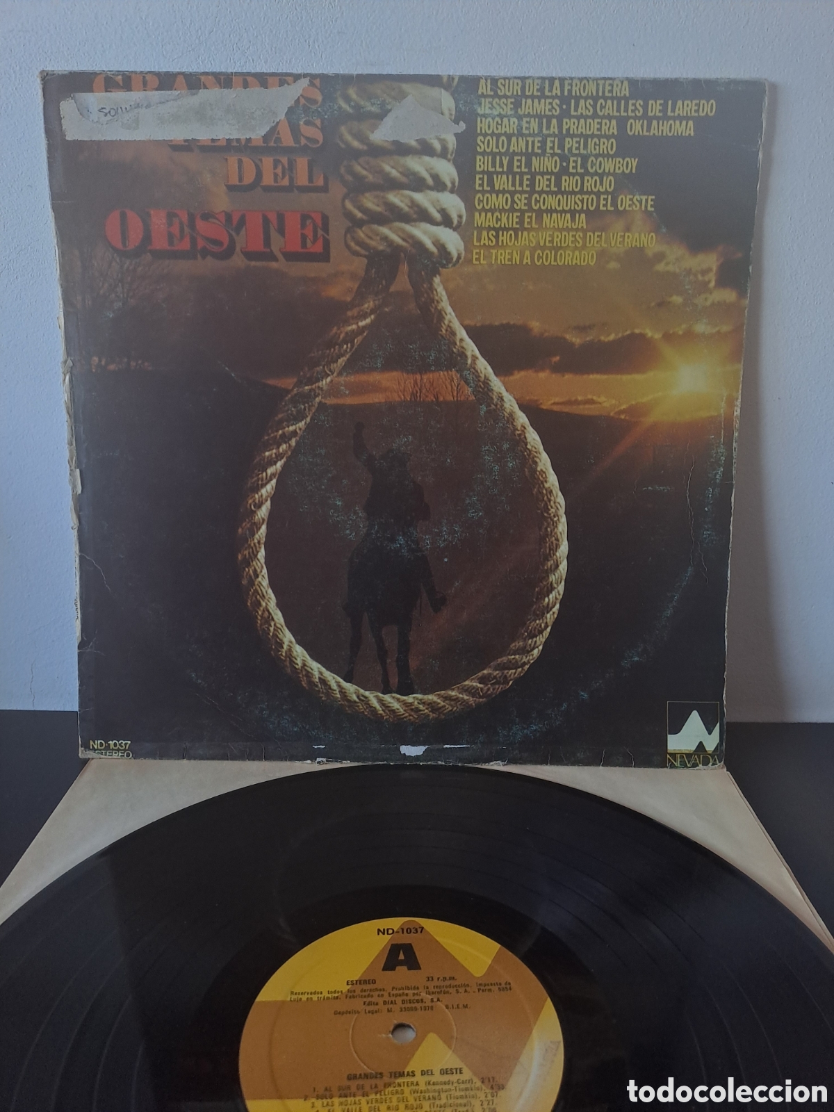 Discos de vinilo: The Big Sound Orchestra Grandes Temas del Oeste Nevada / Dial Discos, S.A. 1976 (ND-1037) B.1