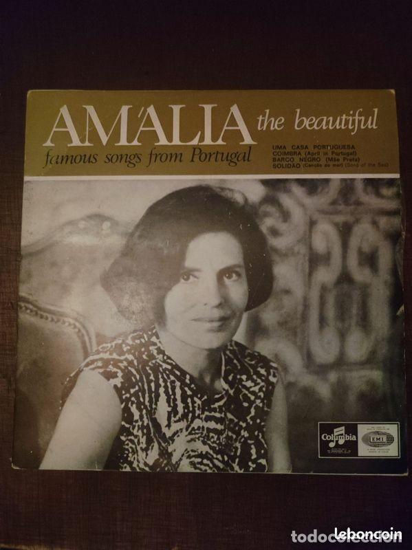 Discos de vinilo: Vinyle EP - Am&aacute;lia Rodrigues &rdquo;Am&aacute;lia the Beautiful&rdquo; (Pressage Portugal, Columbia) - Fado