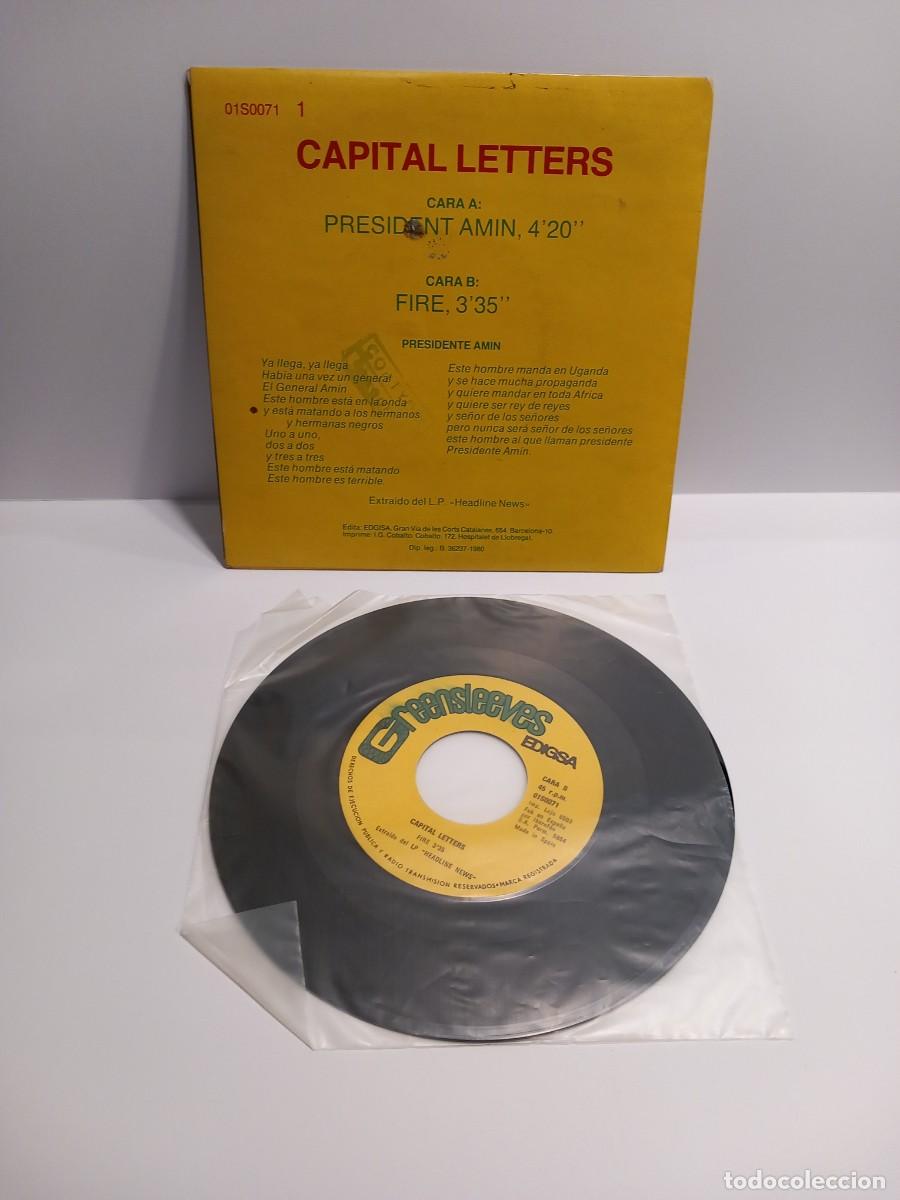 Discos de vinilo: CAPITAL LETTERS VINILO SINGLE / COMPRA MIN&Iacute;MA 5 &euro; - Foto 2