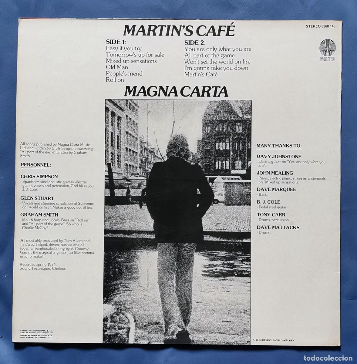 Discos de vinilo: Magna Carta - Martins Cafe LP - Foto 2