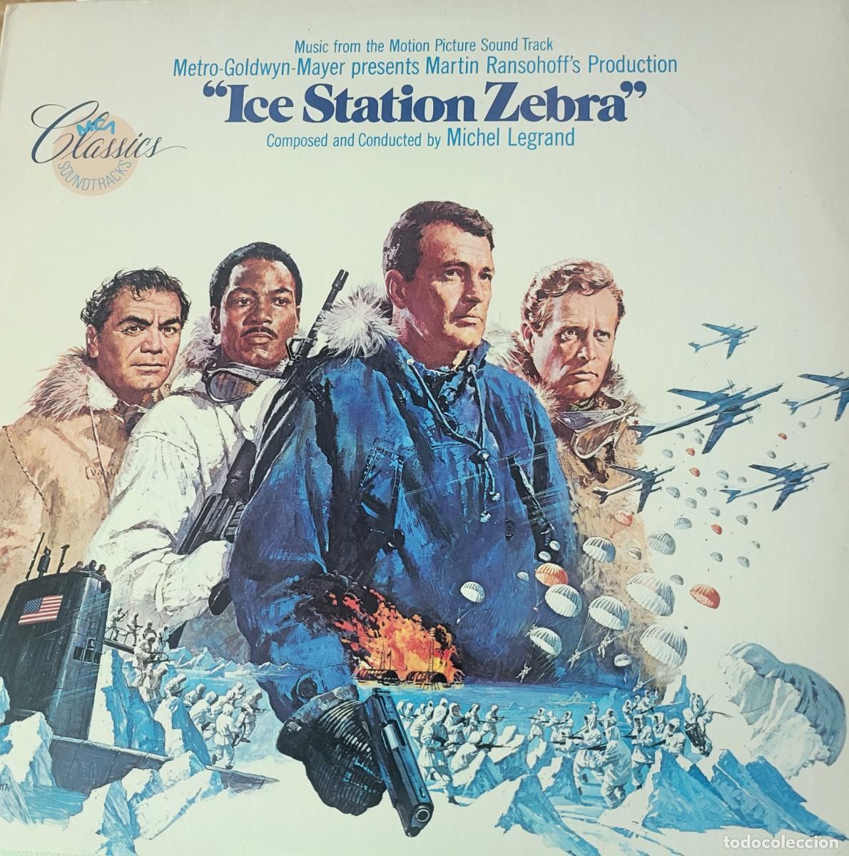 Discos de vinilo: Michel Legrand Lp sello MCA records editado en USA a&ntilde;o 1986 de la pel&iacute;cula Ice Station Cebra...
