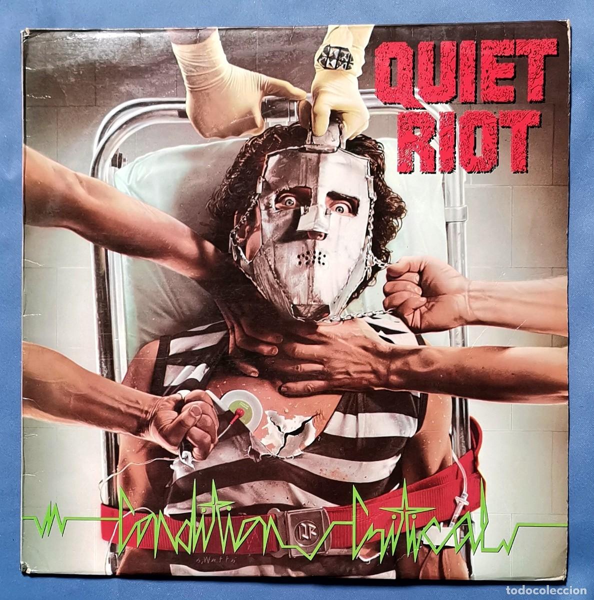 Discos de vinilo: Quiet Riot - Condition Critical LP 1984 Espa&ntilde;a incl. encarte