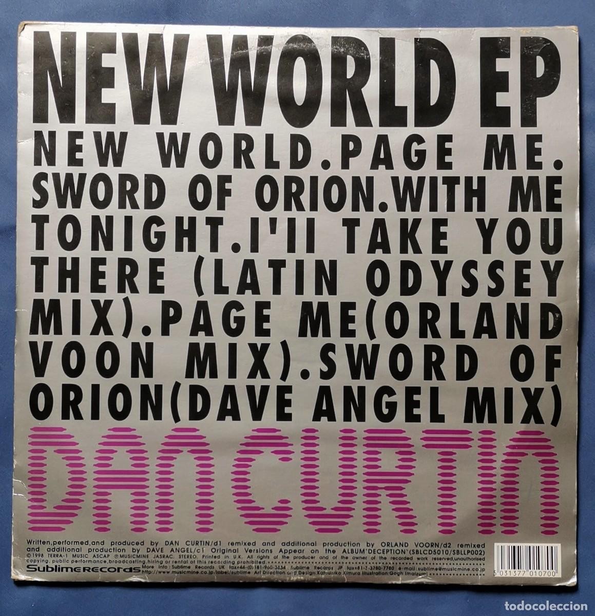 Discos de vinilo: Dan Curtin &ndash; New World EP 2x12'' EP 1998 Jap&oacute;n