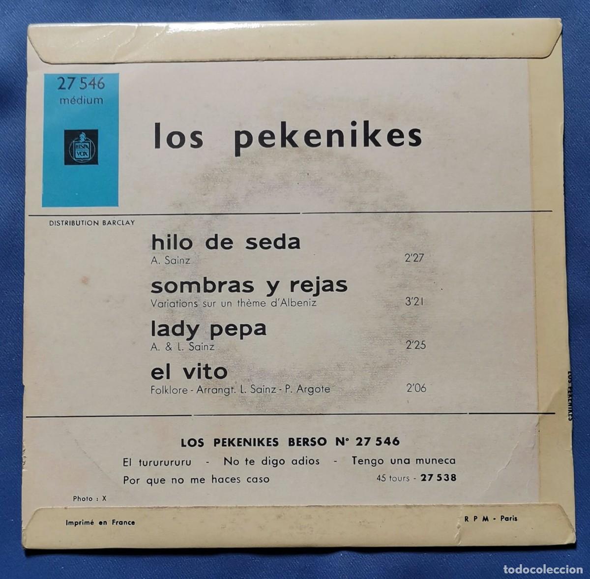 Discos de vinilo: Los Pekenikes &ndash; Hilo De Seda EP 1966 4 temas - Foto 2
