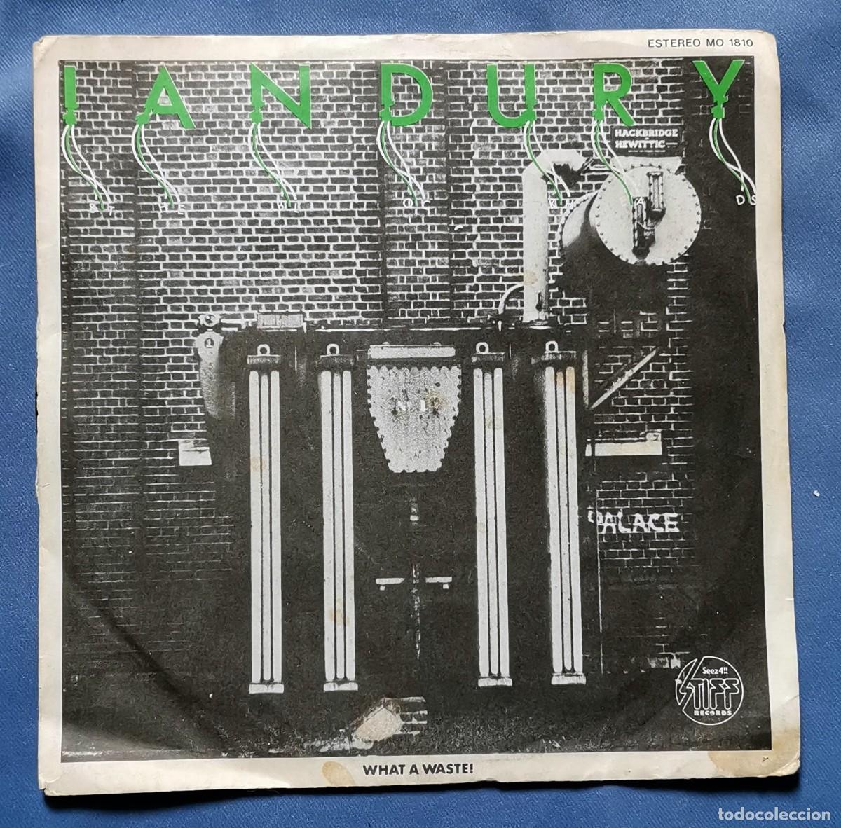 Discos de vinilo: Ian Dury And The Blockheads &ndash; What A Waste! 1978 Espa&ntilde;a