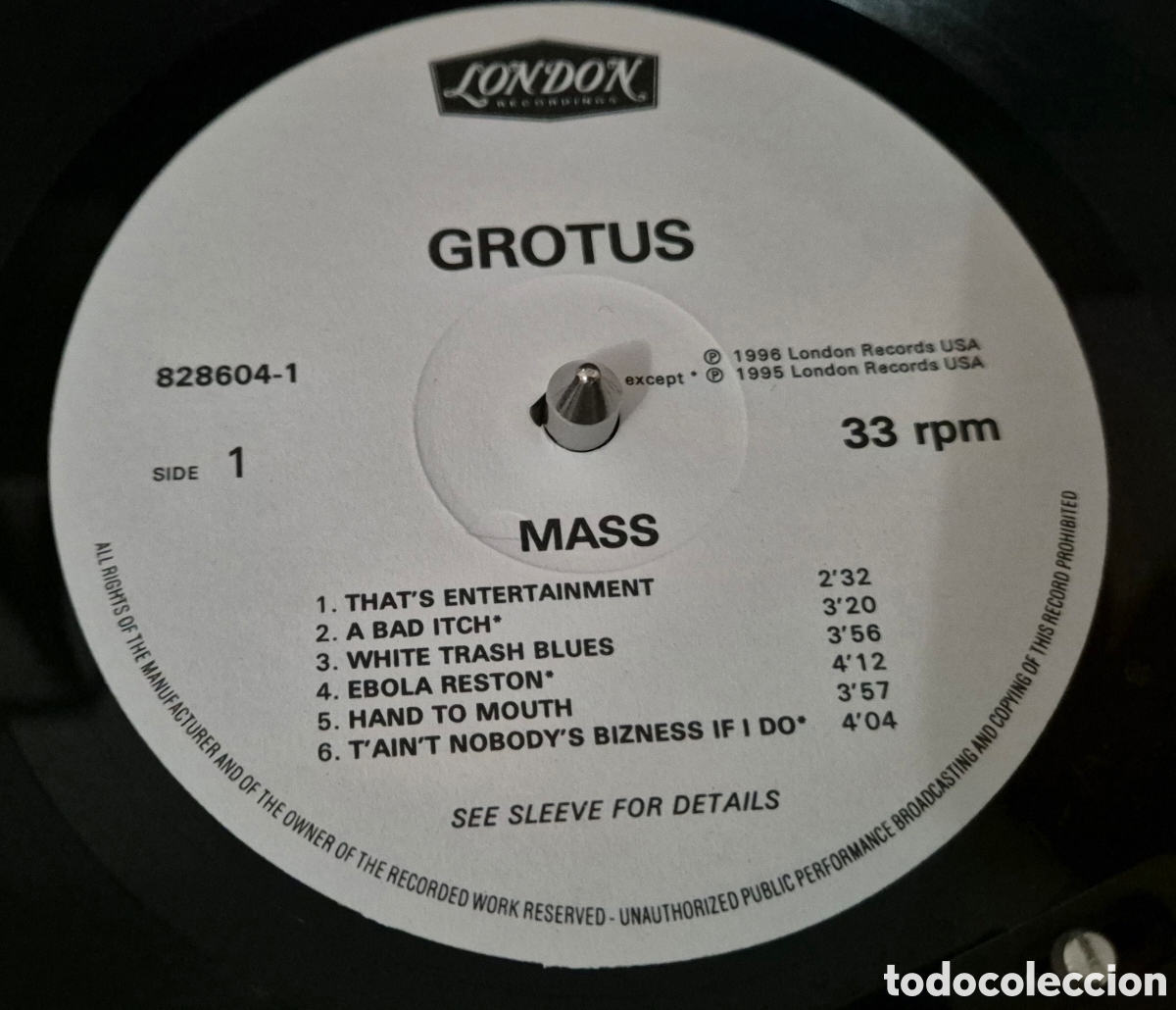 Discos de vinilo: Grotus &ndash; Mass LP 1996 - Foto 6