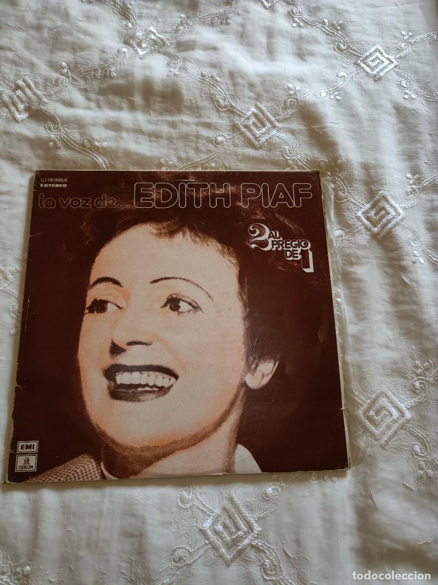 Discos de vinilo: EDITH PIAF DOBLE LP LA VOZ DE ... ODEON ESPA&Ntilde;A 1976 DESPLEGABLE